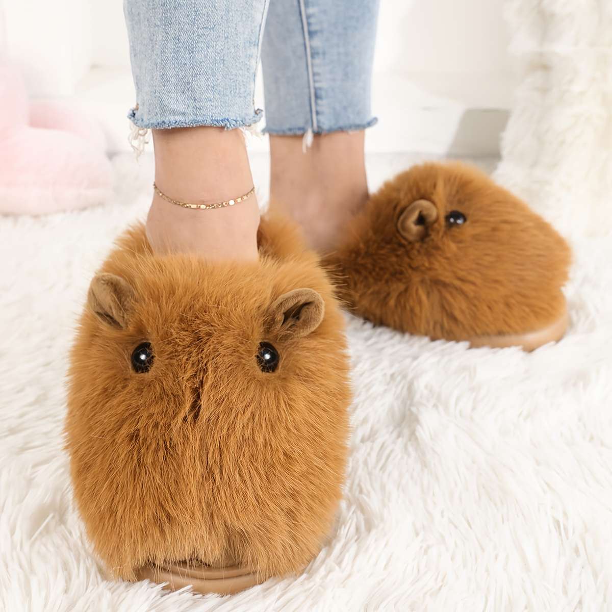 Cotton Slippers Color White Sizeuk 7.5-8
