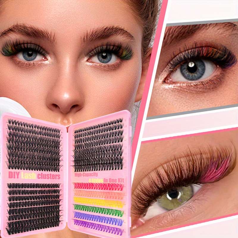 Natural Colored Lash Extensions Model D304050 Colour Lashes