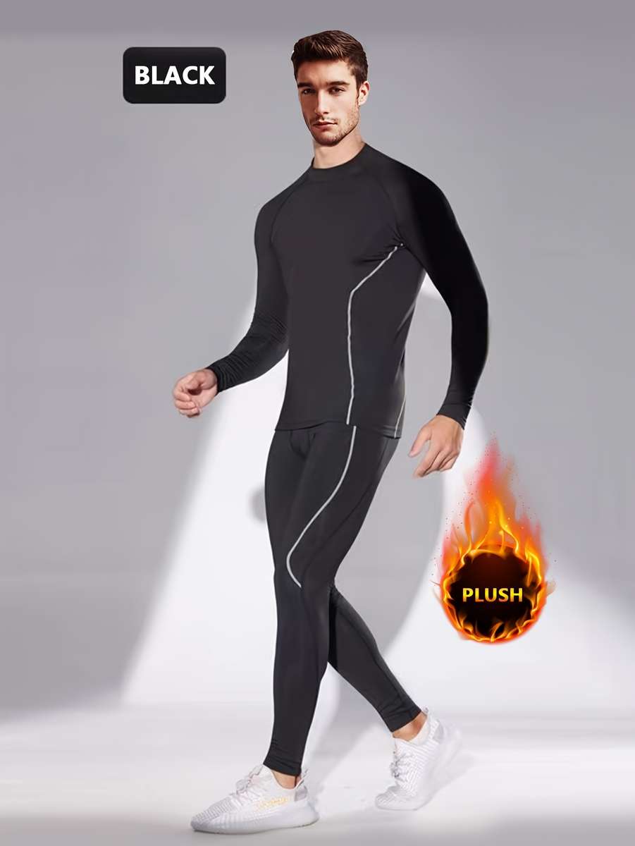 Thermal Underwear Color Black Sizexxl