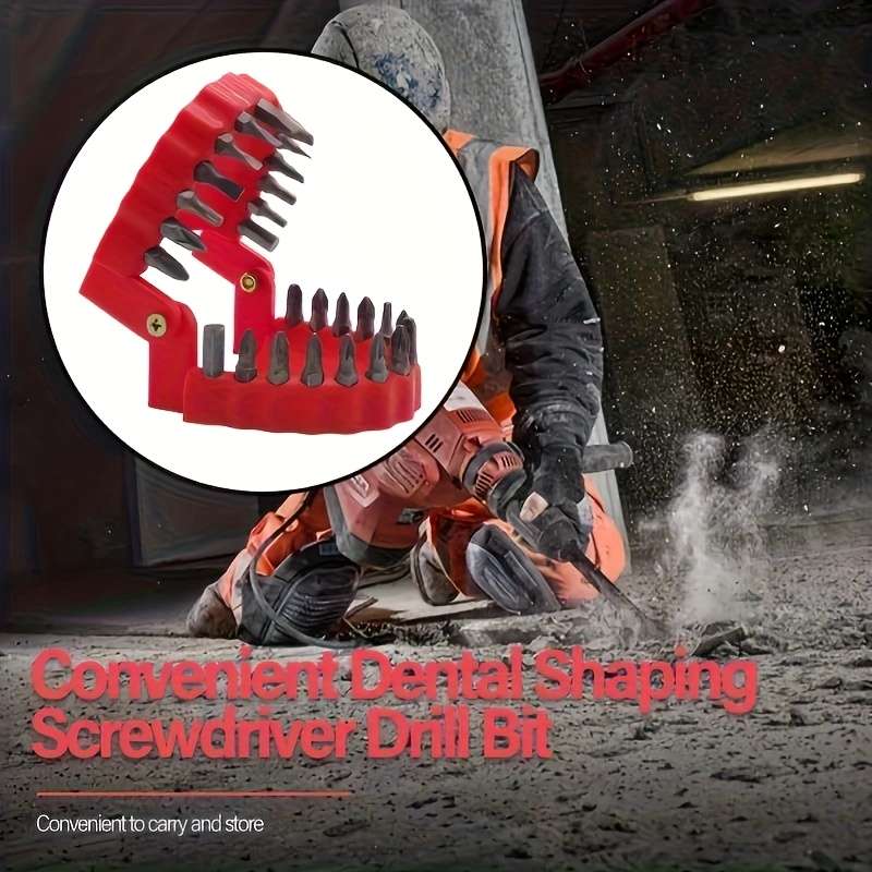 Screwdriver Bit Tool Set Color Red