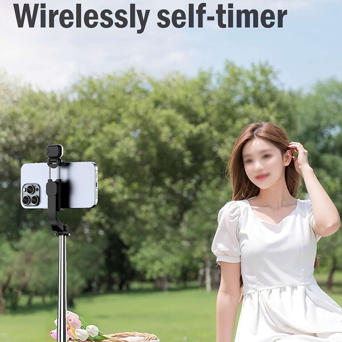 Phone Stand Items White170Cm Selfie Stick