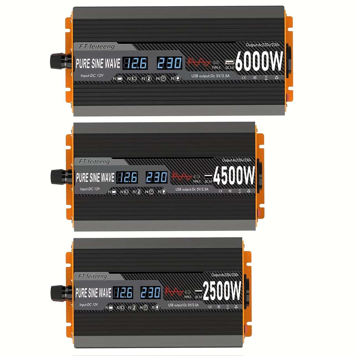 Inverter Model 12V 220V 6000W