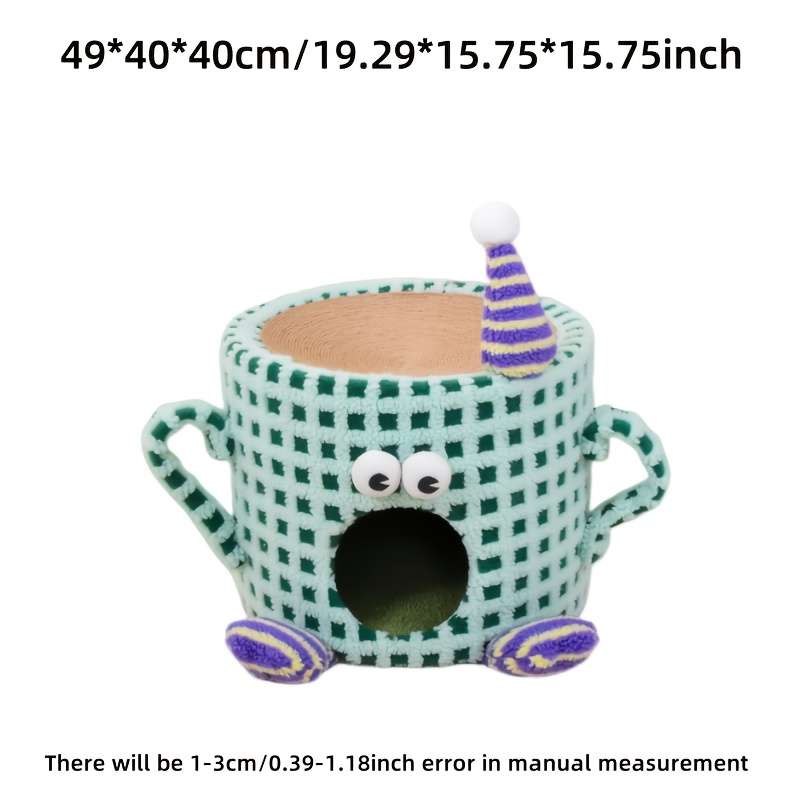 Pet Supplies Color Three  Layer Double Column Foot Cup Cat Climbing Frame Green Cup Model