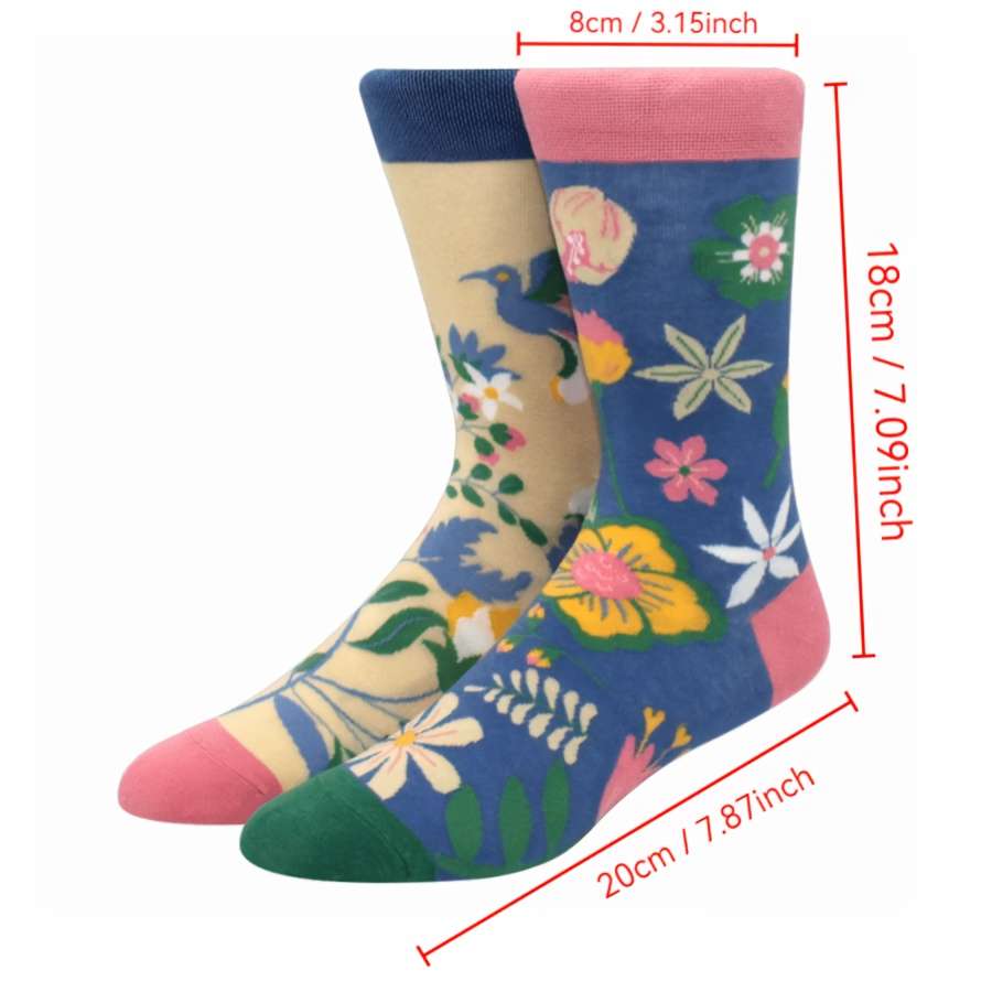 Women S Socks Color 1 Pair Of Flowers Size Onesize
