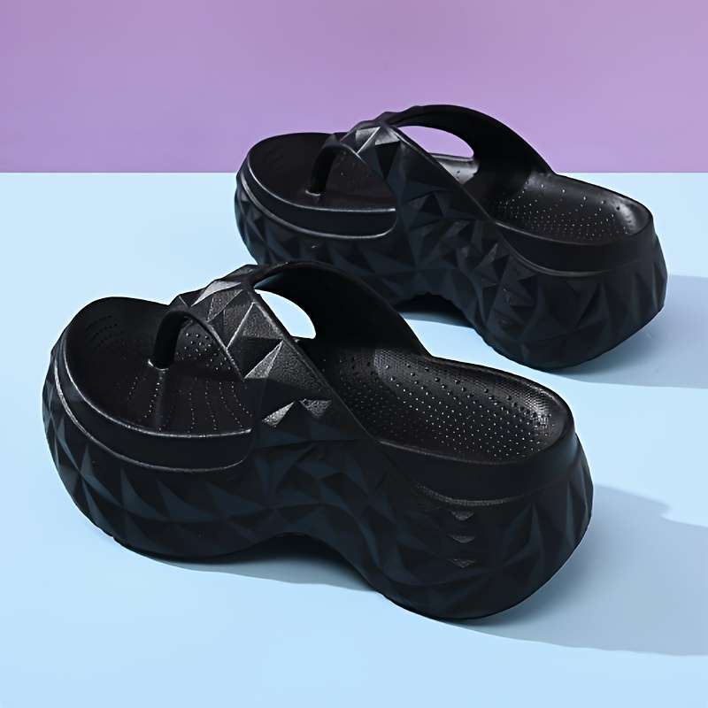 Ladies Summer Flip Flops White Uk 2.5-3