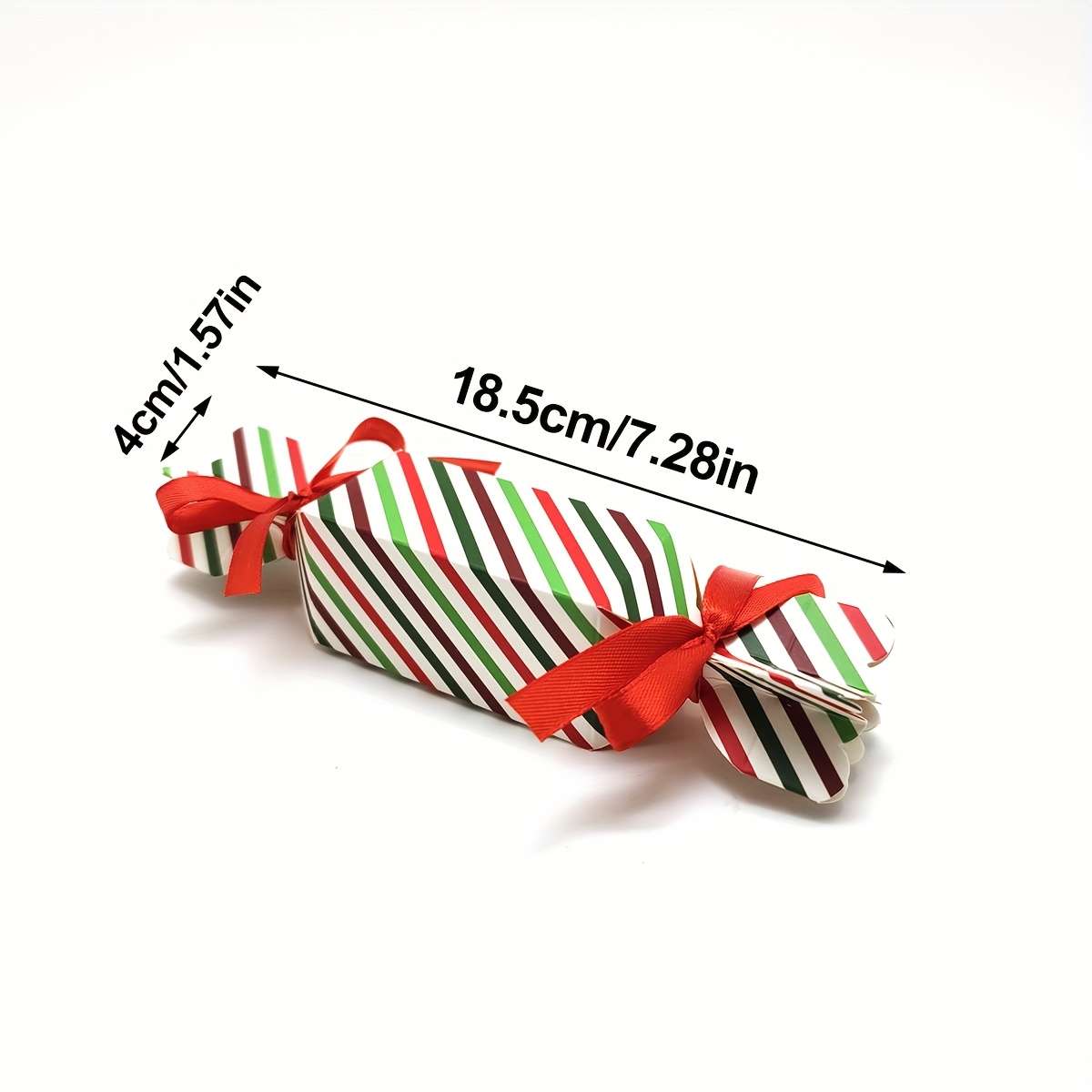 Christmas Gift Boxes Color Red Stripe Quantity 90Pcs