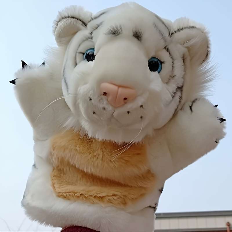 Plush Toyss Model Tiger white