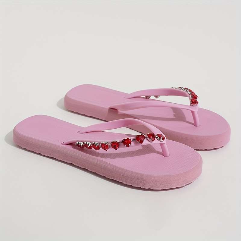 Ladies Summer Flip Flops Deep Sky Blue Uk 3.5-4