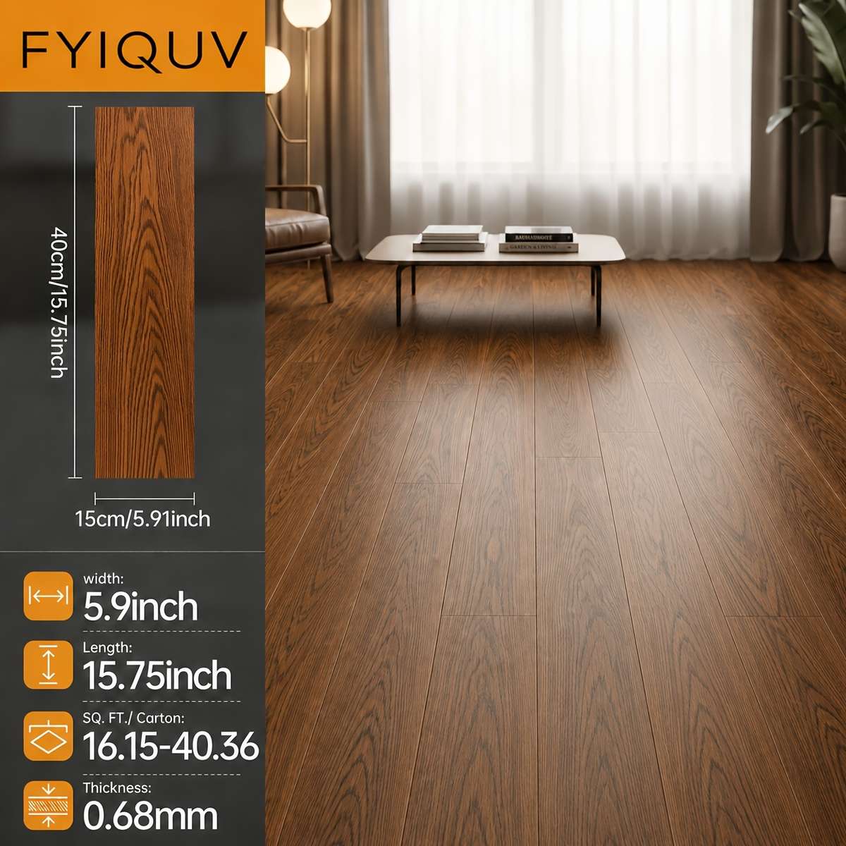 Self Adhesive Floor Stickers Lth8610 50Pcs
