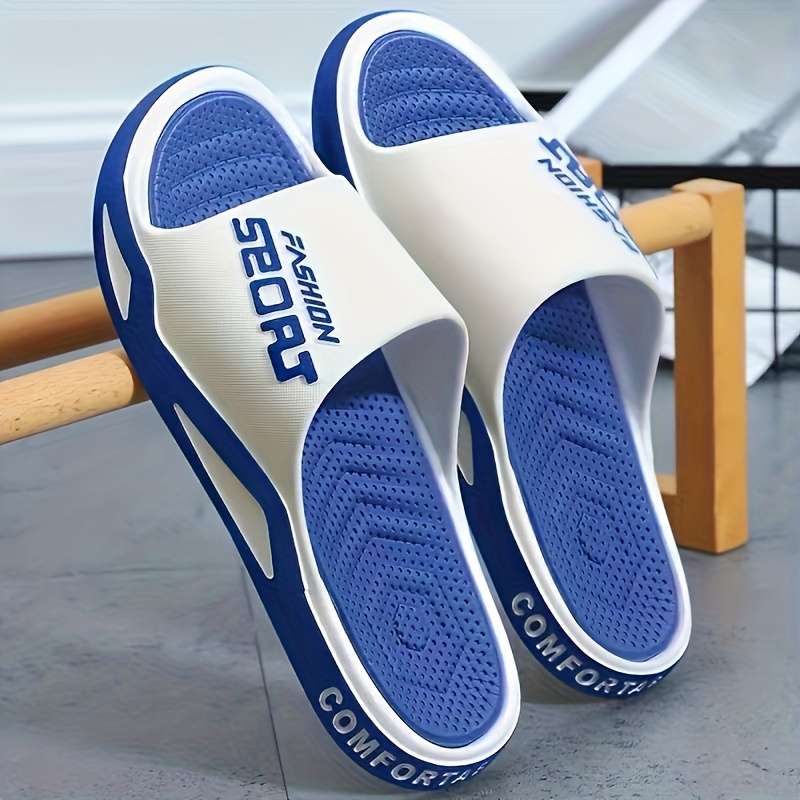 Men Slippers Summer Style White Size Uk 7