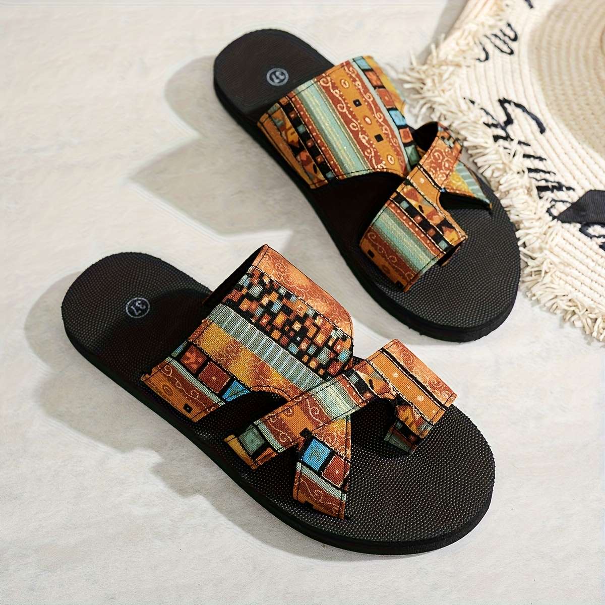 Ladies Summer Flip Flops Blue Uk 5
