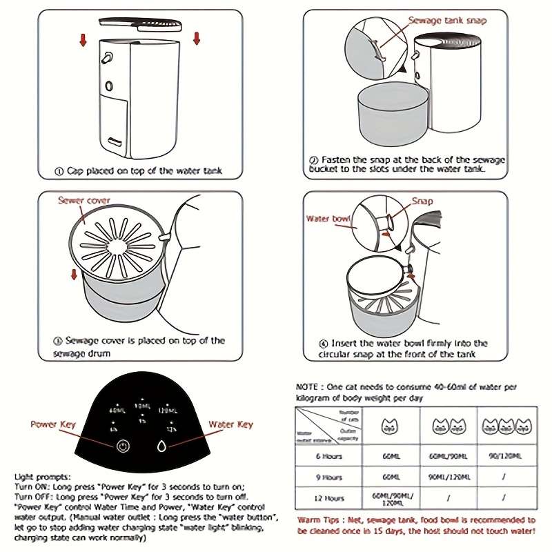 Pet supplies Capacity 3000ml Khaki Color