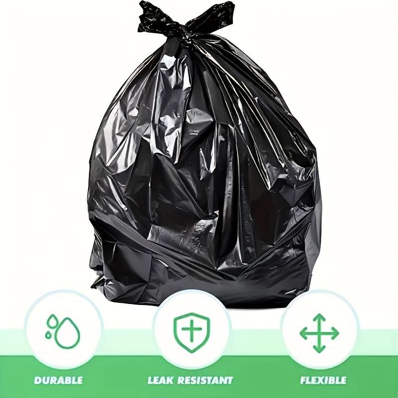 Trash Bag5 Rolls Of 100 Black Pieces