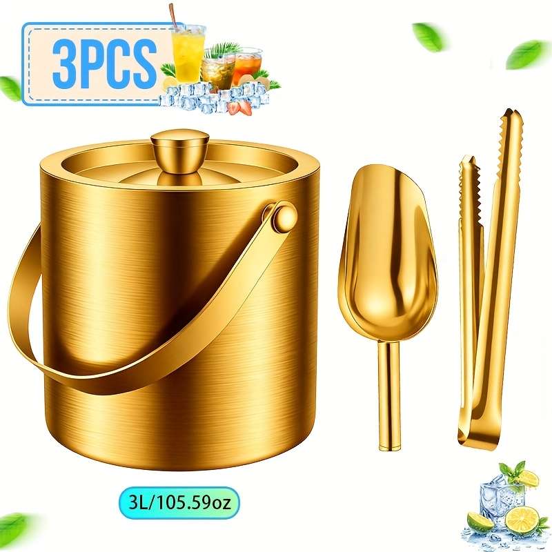 Ice Bucket Quantity 3Pcs Capacity2L70.39Oz