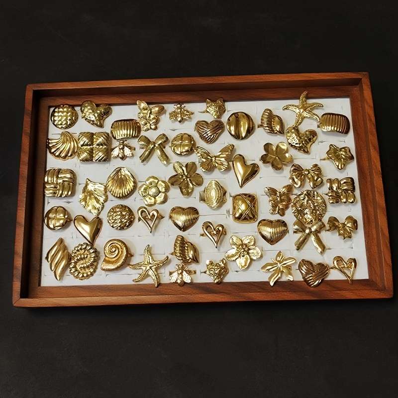 14 PCS Luxury Fashion Comfort Fit Ring Color