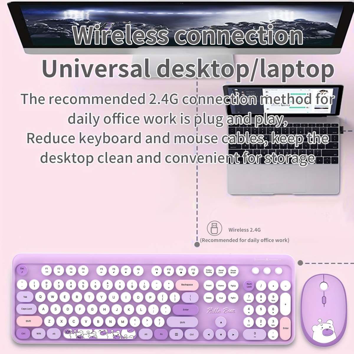 keyboard color Pink Mix