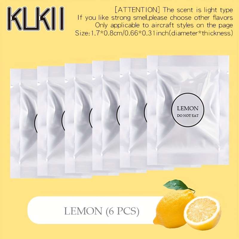 Car Aromatherapy Perfume Items Lemon 6 Pcs