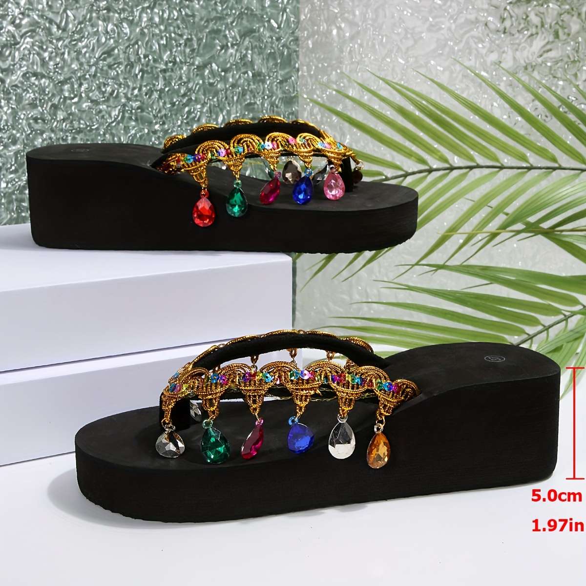Ladies Summer Flip Flops Black Uk 4