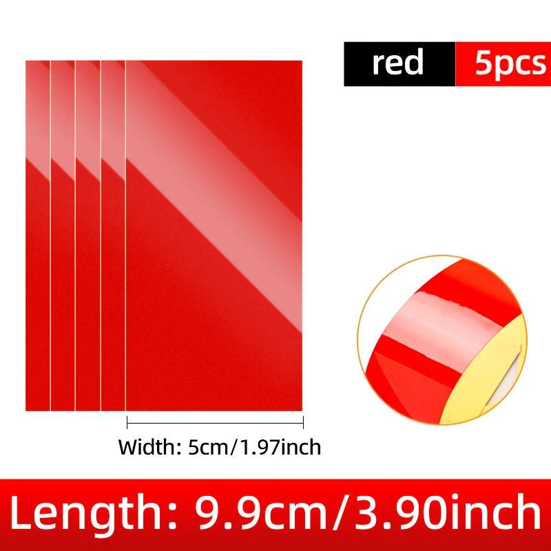 Car Scratch Repair Tool Items Red 5Cm X 9.9Cm  5Pcs