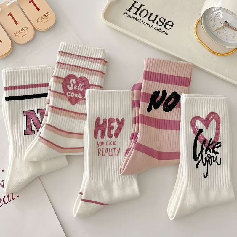 Women S Socks Color 5 Pairs In Random Mixed Colors Size Onesize