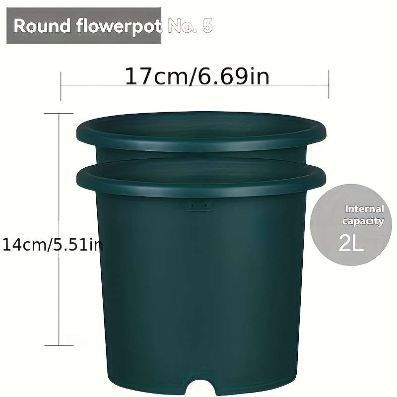Flowerpotmodel No  7  Diameter 23 62 Cmcolor 2Pcs Simple Gray