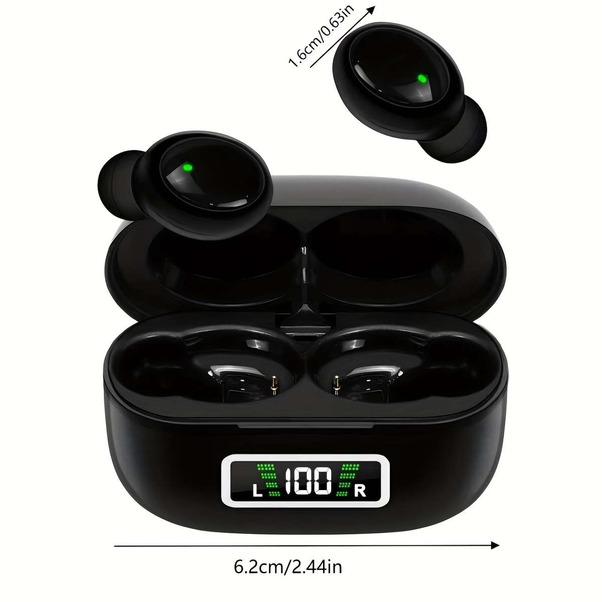 Wireless Headphones   Black