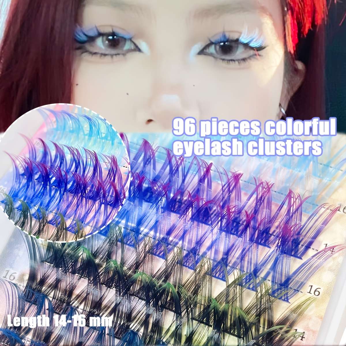 96 Clusters Natural Fluffy Individual Lashes Model Vd 07 Gf 2f 12x C
