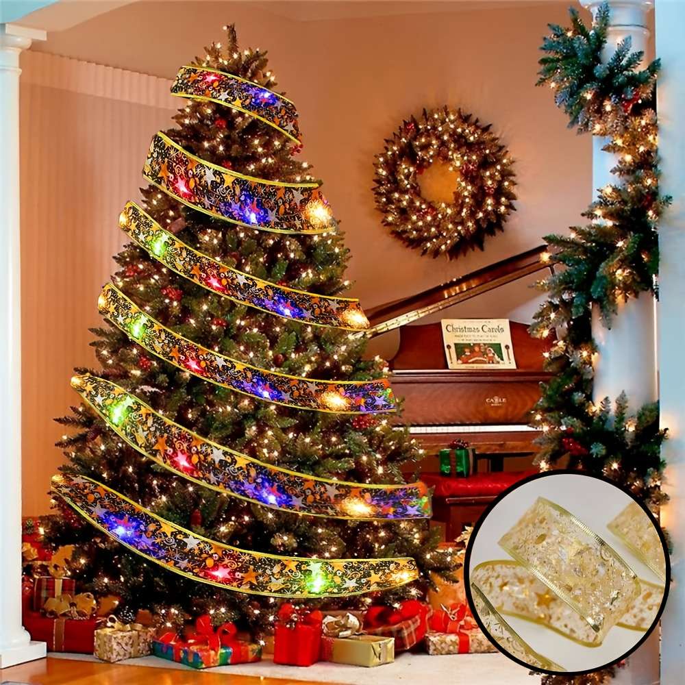 String Lights Color Golden Ribbon Warm Size2M 78.7In 20Led