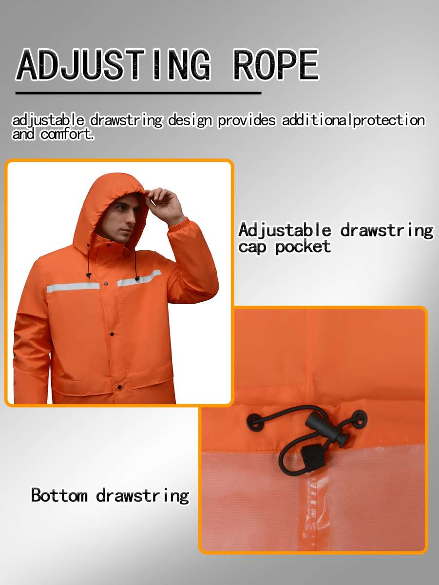 Raincoat Orangered Size M