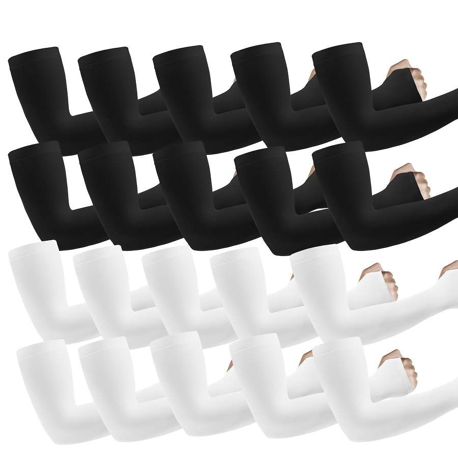 Sunscreen Sleeves Color 10 Pairs Black 10 Pairs Gray