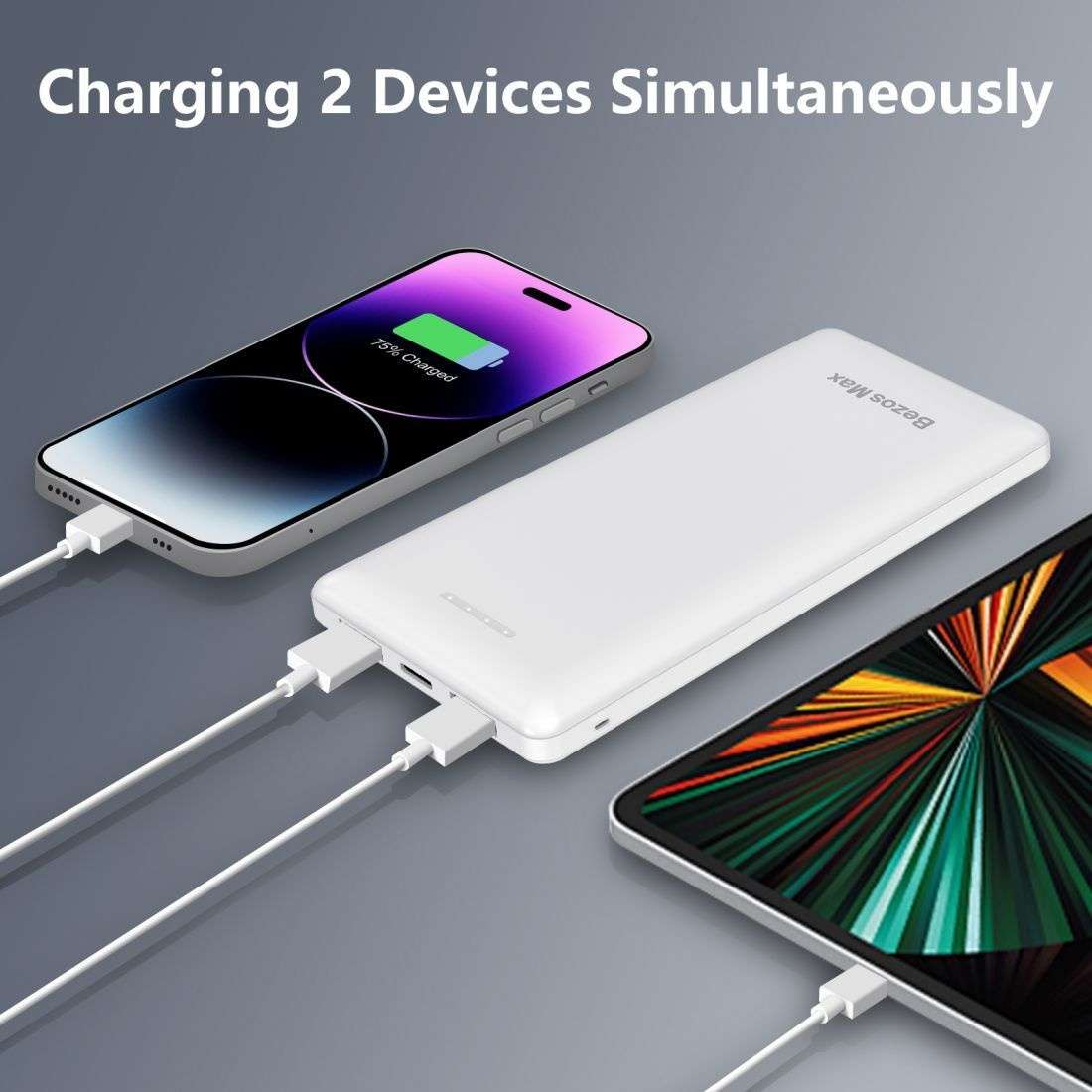 Power Bank Color White