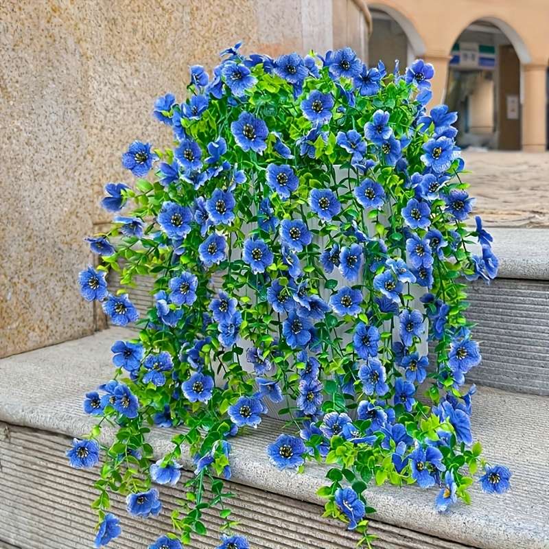 Simulated Flower Color Blue Quantity2Pcs