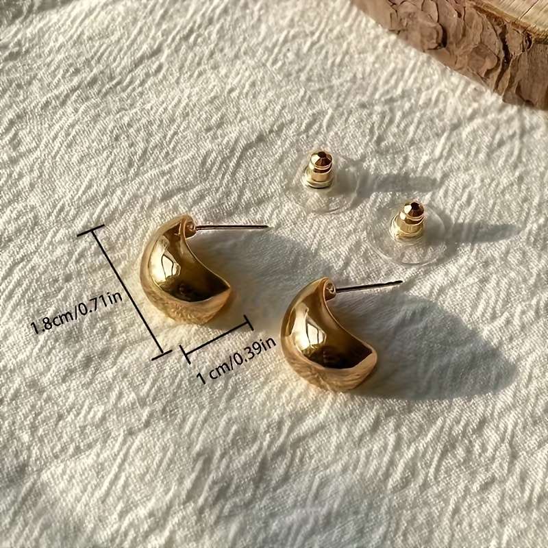Women S Earrings Color 2Pcs Silvery