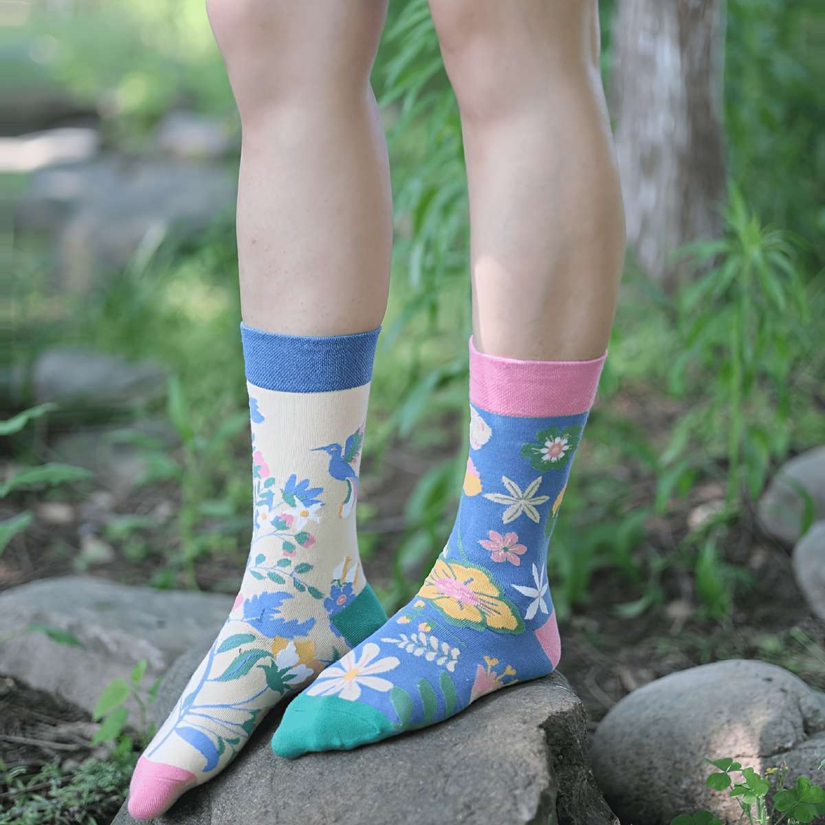 Women S Socks Color 1 Pair Of Flowers Size Onesize