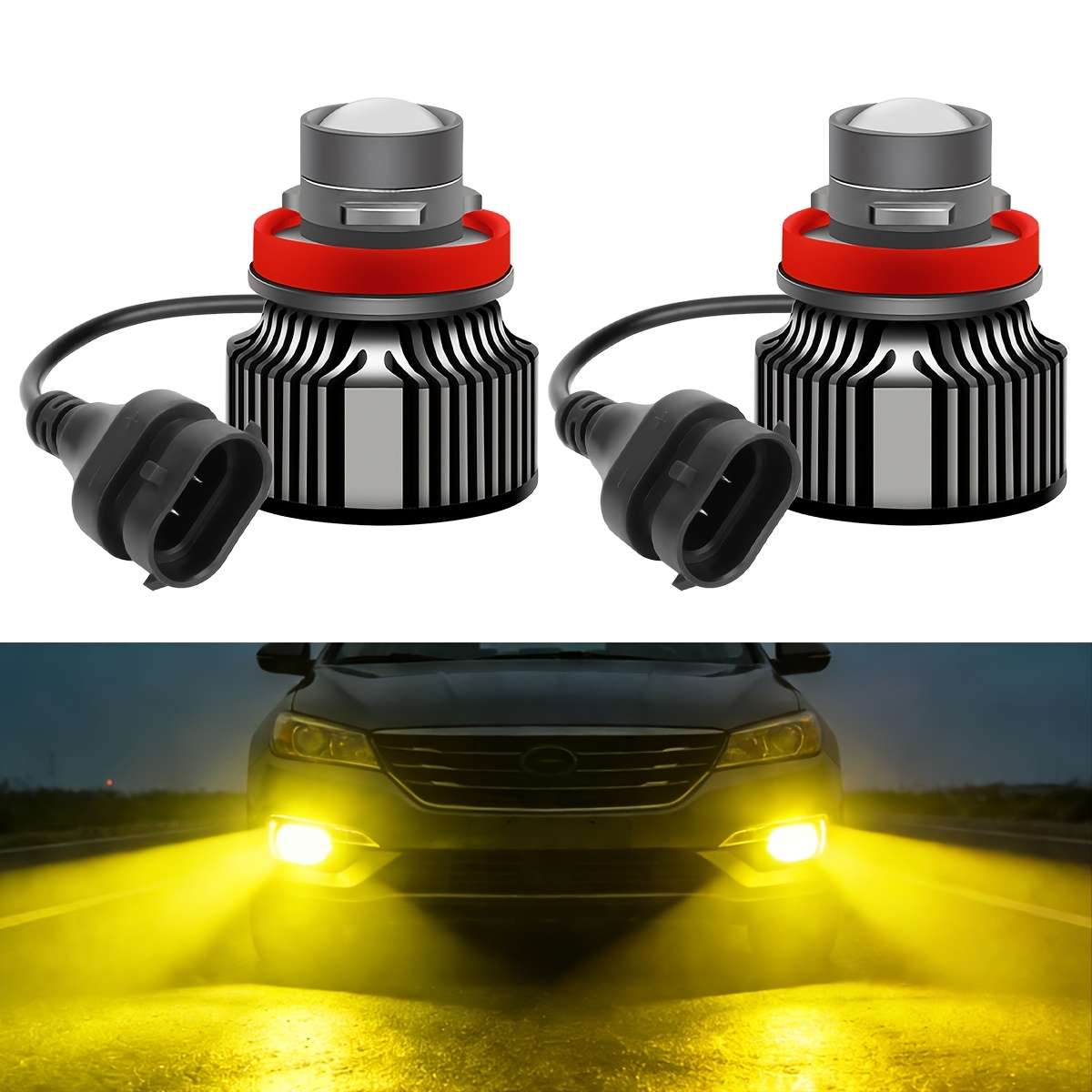 Car Lights Items 2Pcspair H11 White