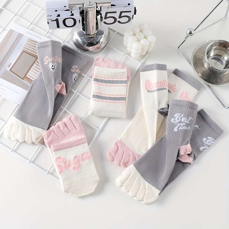 Women S Socks Color Gray Powder Mix 5 Pairs Pack Size Onesize