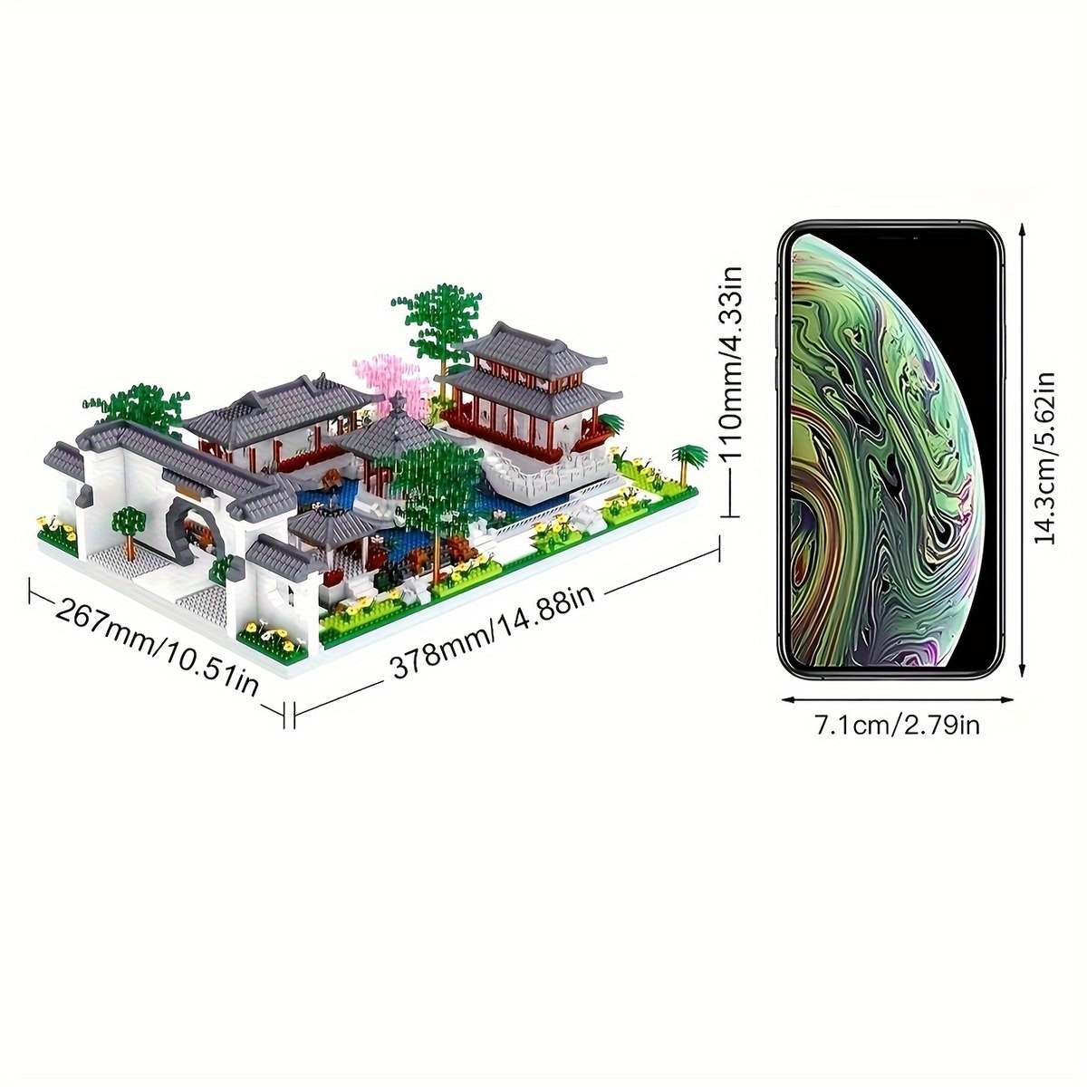 Building Toy Architectural Model Toy Set Quantity 1428Pcs