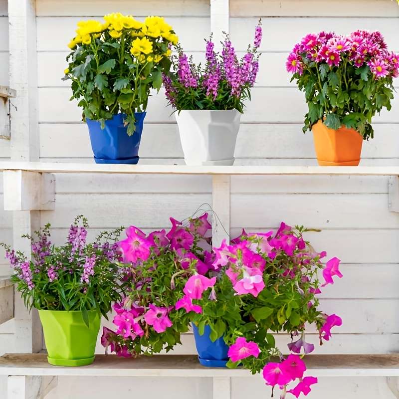 Flowerpot  4Pcscolor Blue