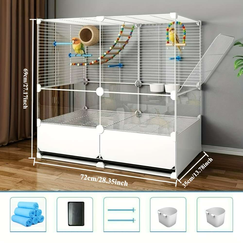 Birdcage Color White Size2 Layers And 2 Columns