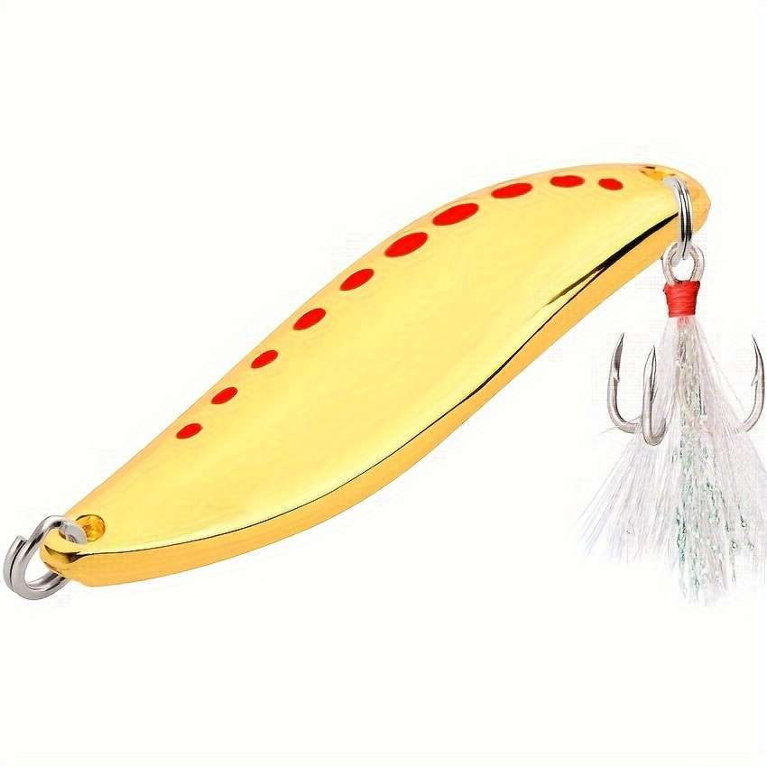 1pc 5g Metal Spinner Bionic Spoon Lure Trout Fishing Lure Sequin Hard Bait