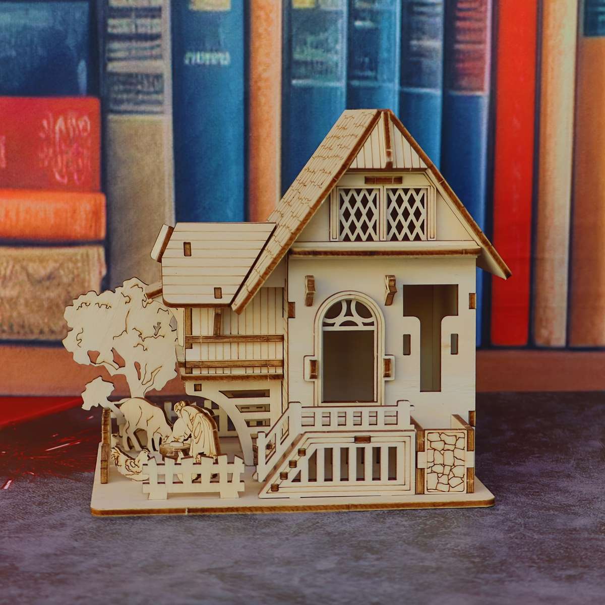 Building Toy Architectural Model Toy Set Items Farm Cottage