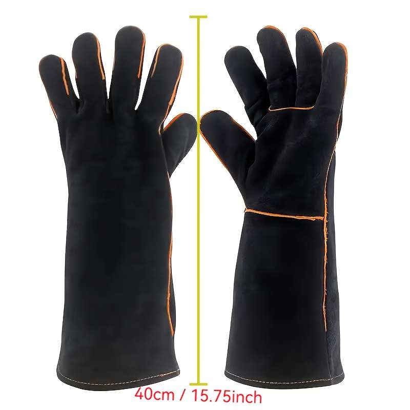 Work Gloves Size 35.56 Cm2Pcs  Black