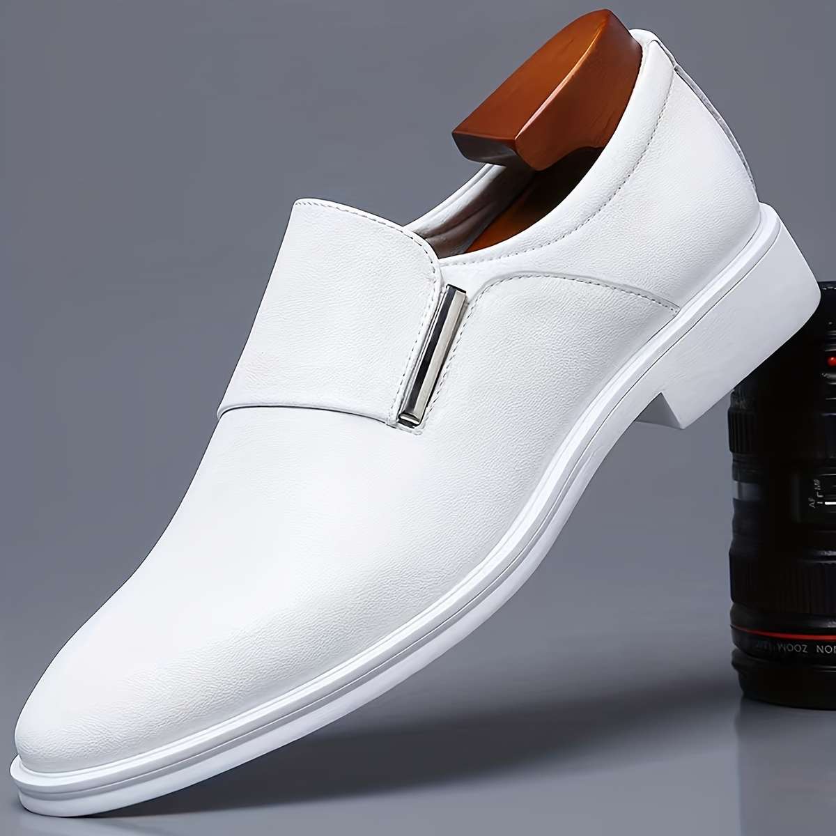 Mens Leather Shoes Color White Sizeuk 7.5
