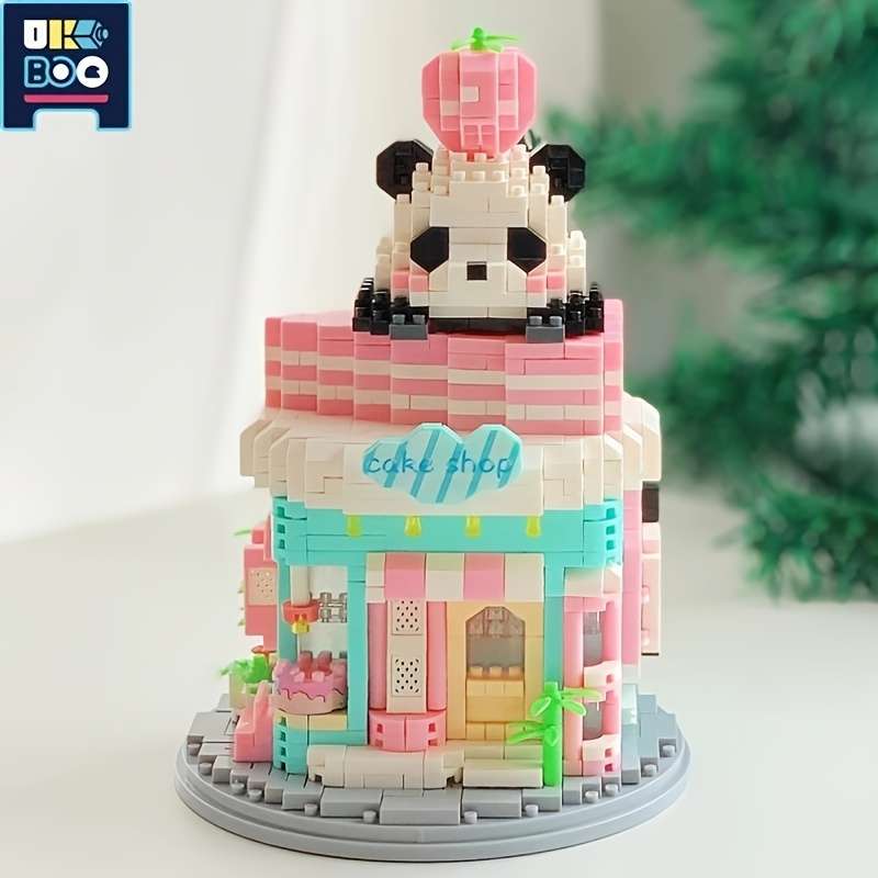 Building Toy Architectural Model Toy Set Style Coffee House