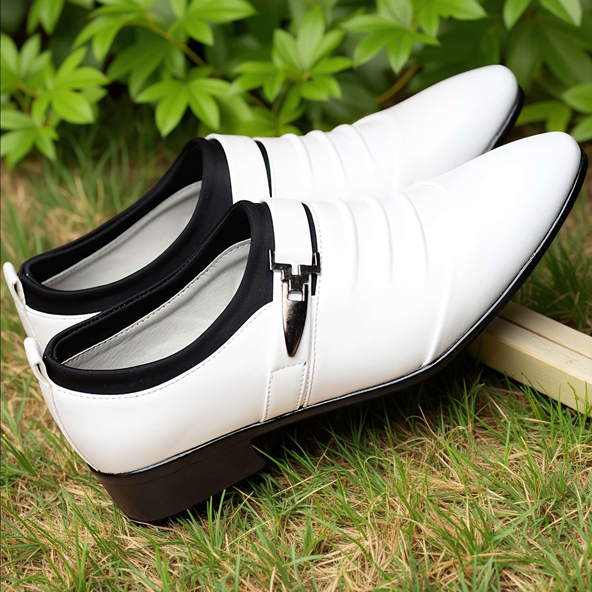 Mens Leather Shoes Color White Sizeuk 11
