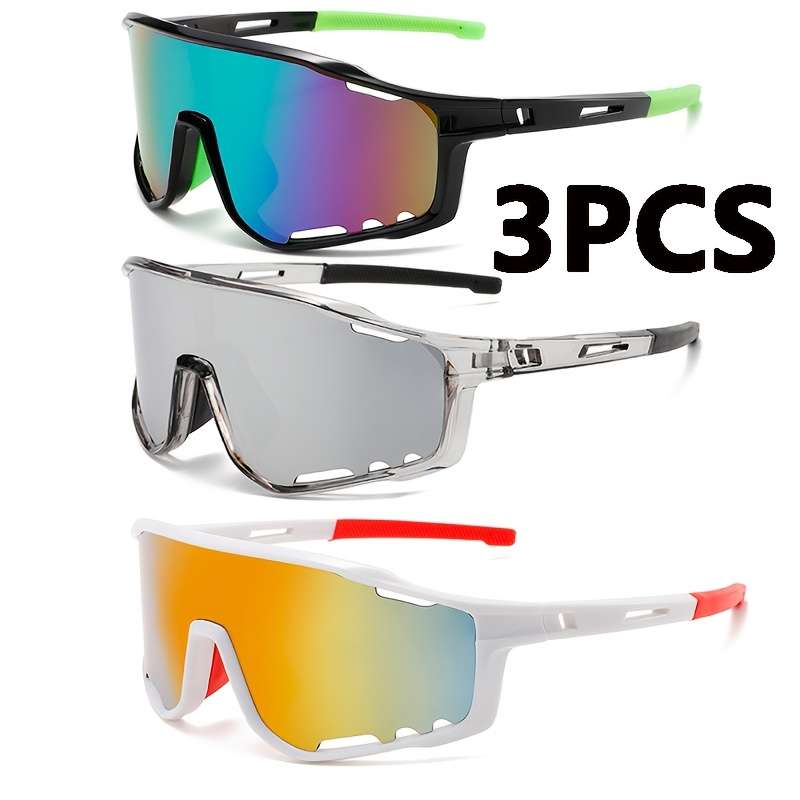Cycling Glasses Color C2 Green Grey White Red