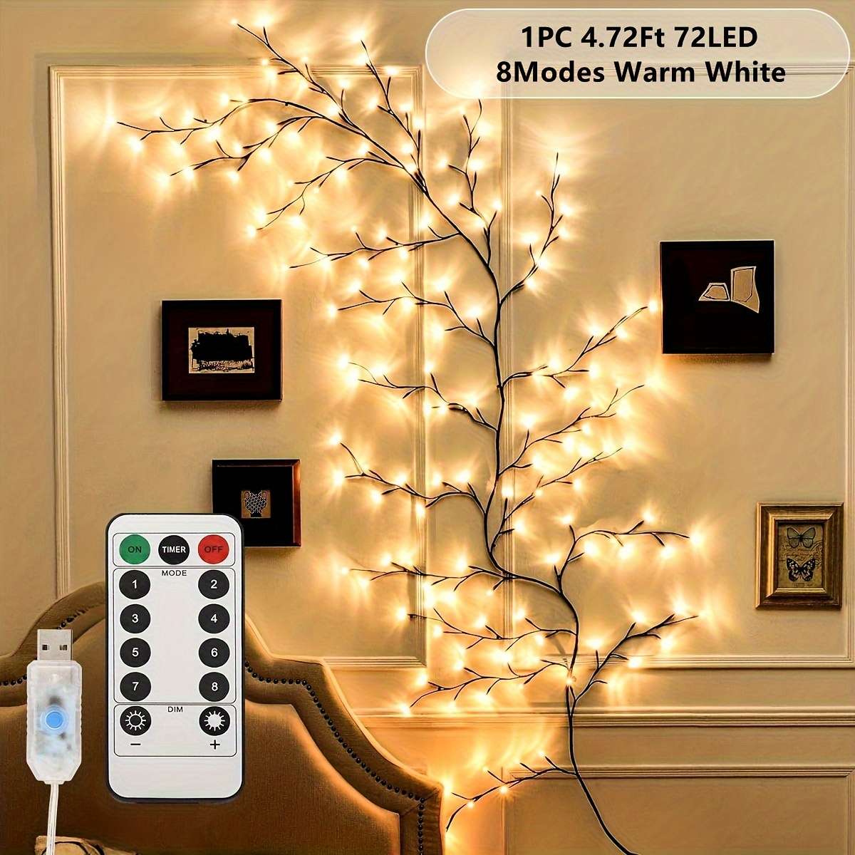 Christmas Lights Warm White Model 183.18Cmx   96Ledsx