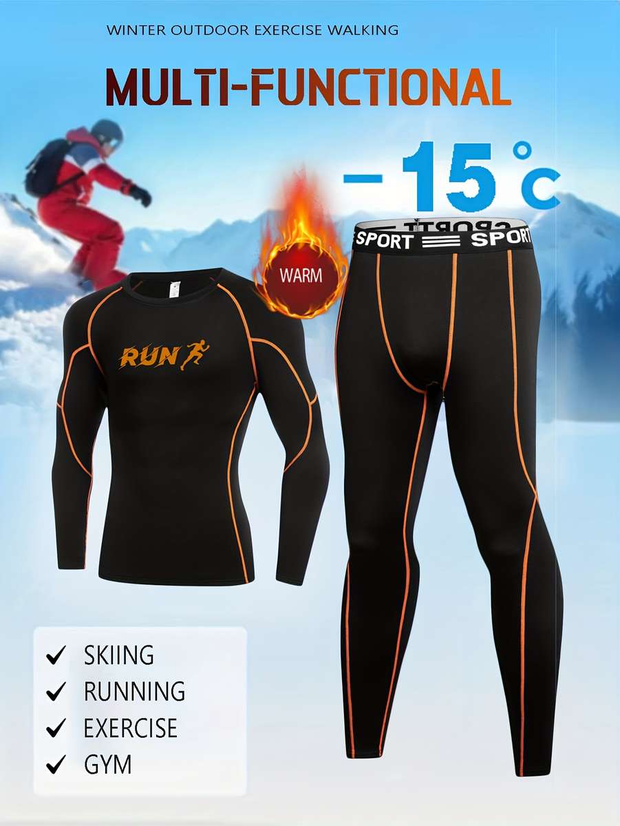 Thermal Underwear Color Black Sizexxl