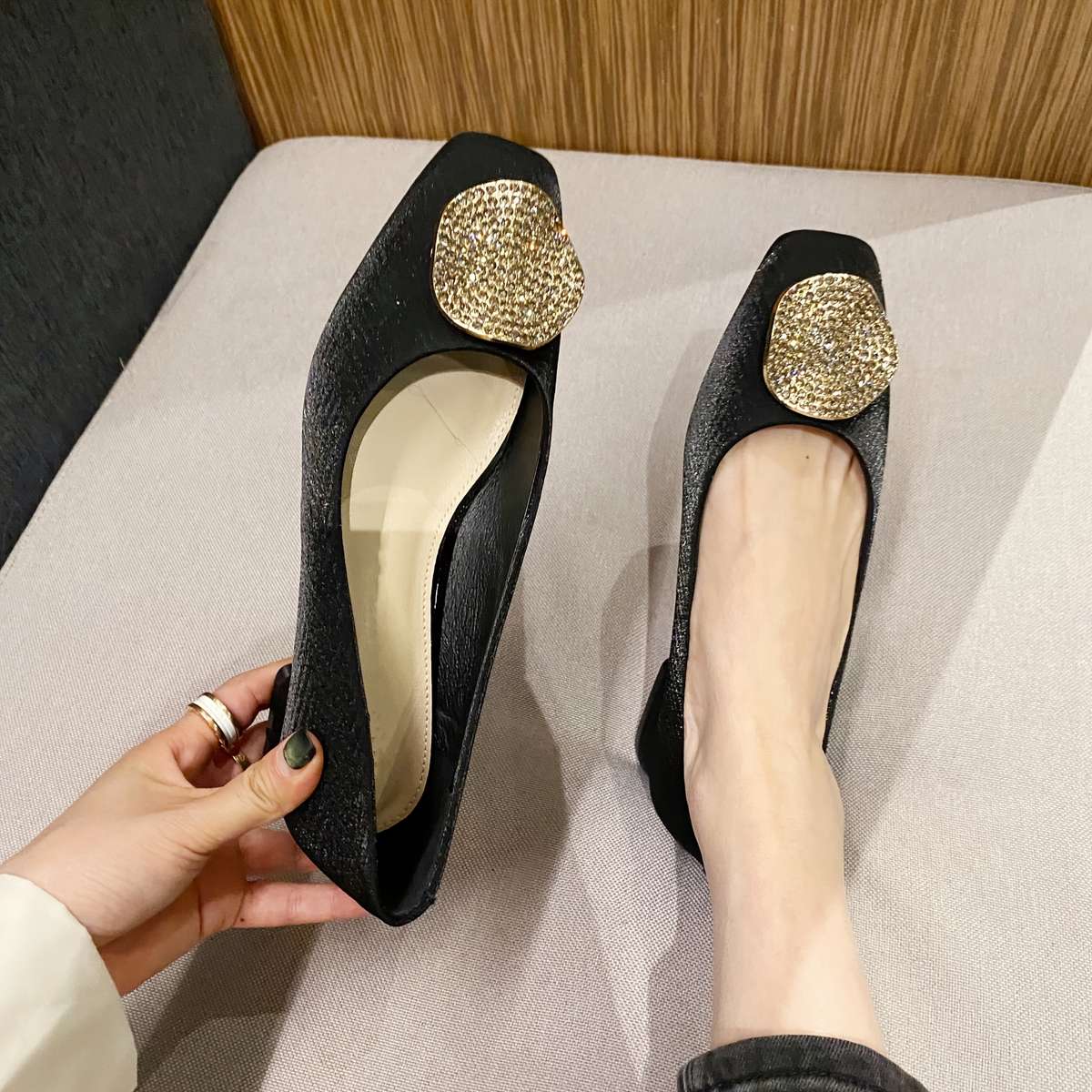 Women S High Heels Color Black Sizeuk 7