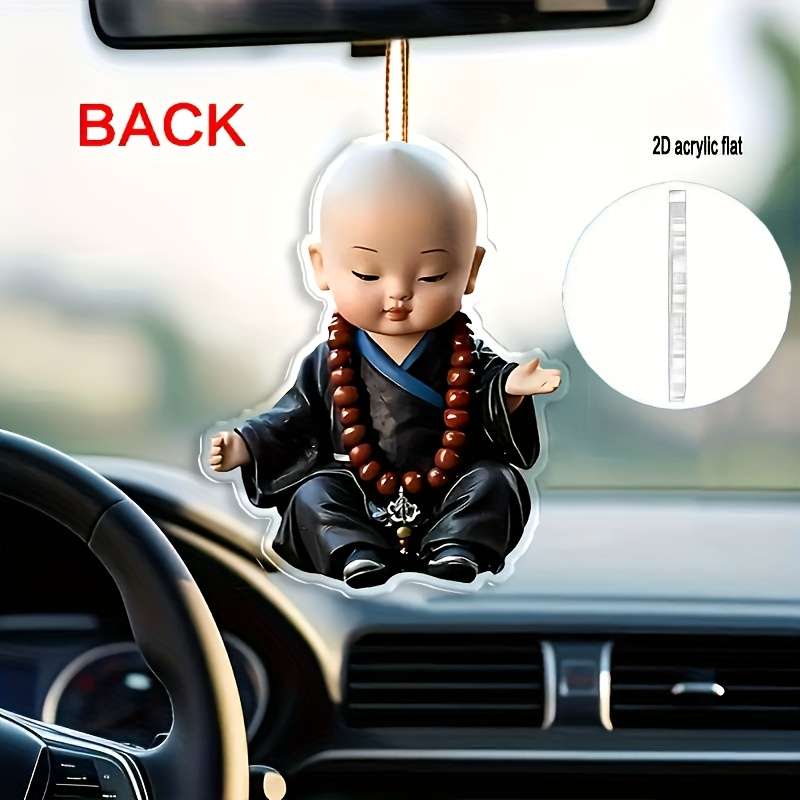 Car Interior Decor Style Meditation Monk